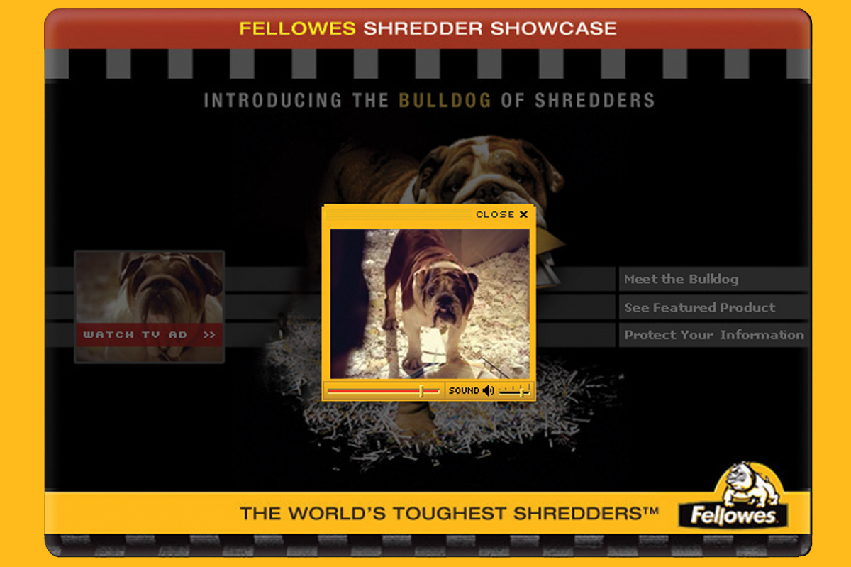 TribeAgency Portfolio Fellowes Shredders Interactive Application Screen Detail 3