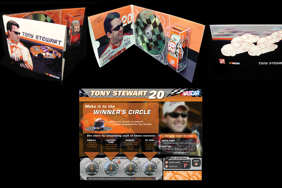 TribeAgency Portfolio NASCAR Tony Stewart Interactive