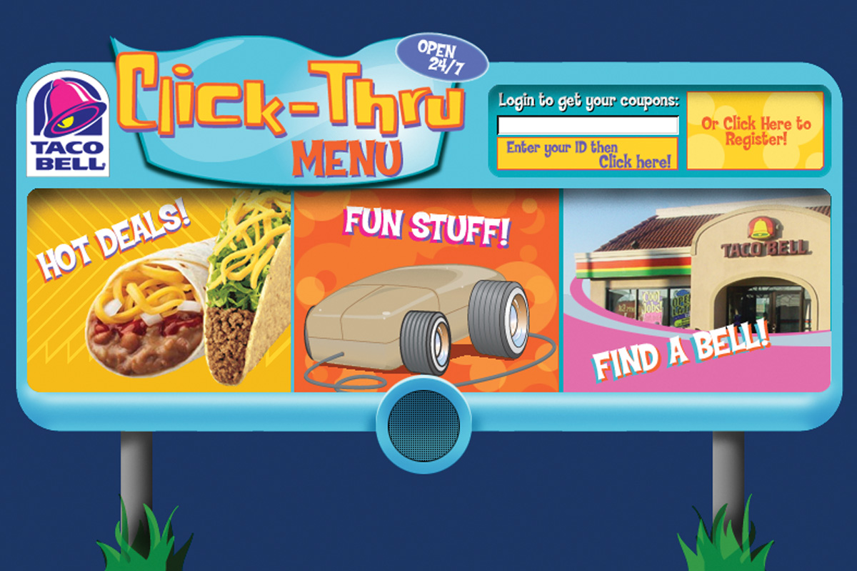 TribeAgency Portfolio Taco Bell Click Thru Website